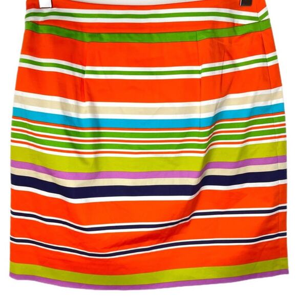 Kate Spade Striped Mini Skirt Sz 2 - Picture 2 of 4